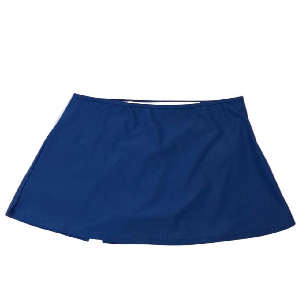 NEW Cabana Life Moroccan Blue Side Tie Swim Skirt Size Large - Picture 6 of 7